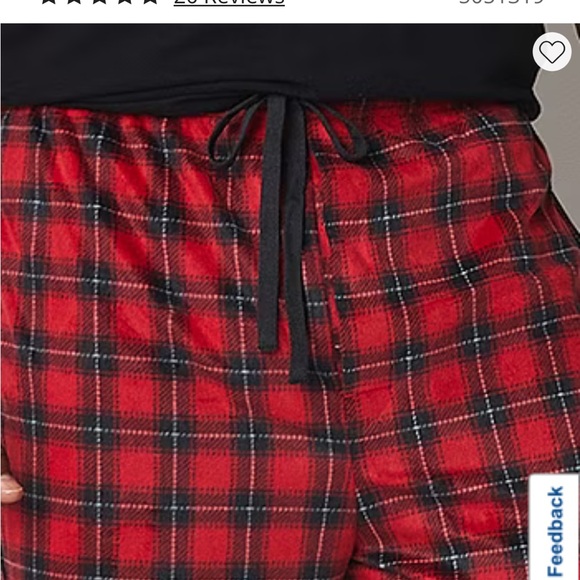 St John’s Bay Microfleece Red Tartan XXL Pajama Pants NWT - Picture 4 of 5
